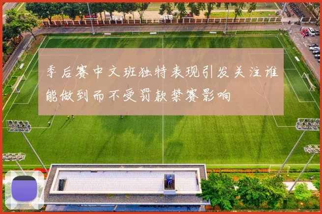 季后赛中文班独特表现引发关注谁能做到而不受罚款禁赛影响